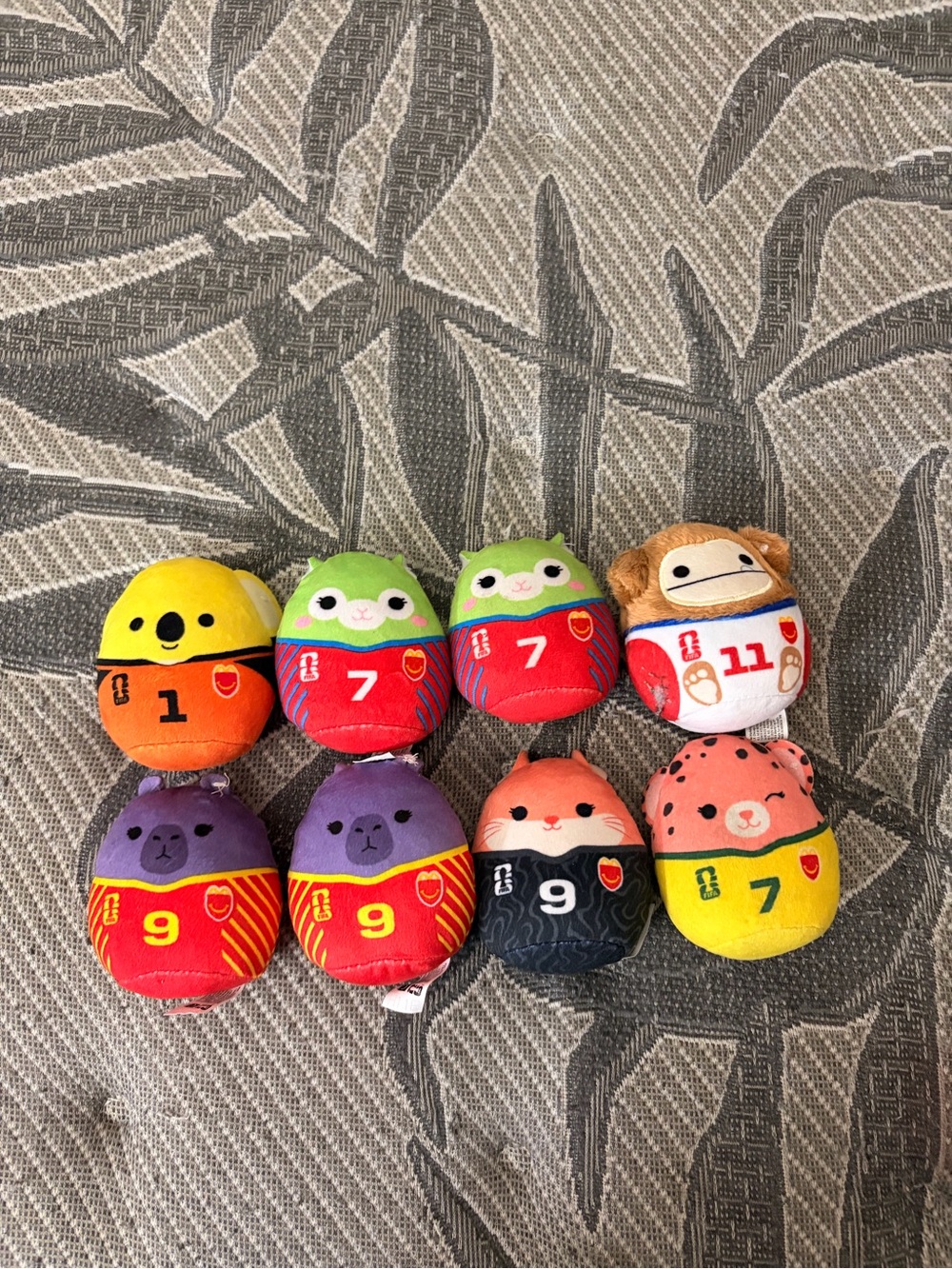 McDonald's Multicolor Plush Mini Sports Character Toys